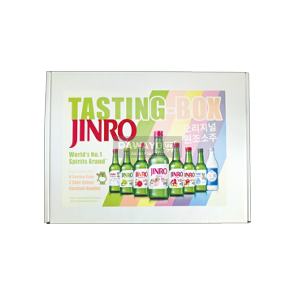 Jinro Tasting-Set 8 Flaschen + 2 Gläser
