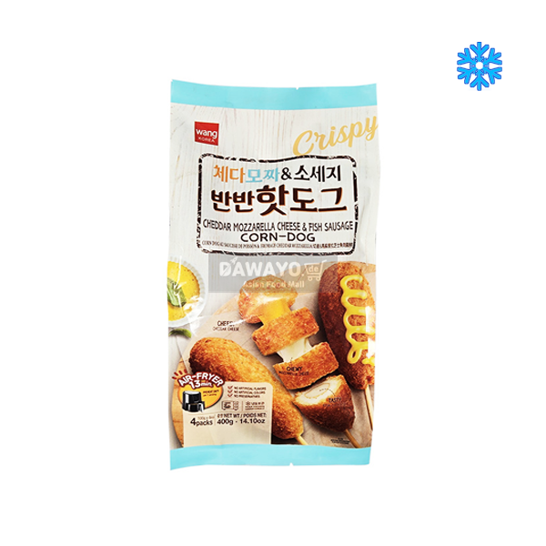 wang 체다모짜&소세지 반반 핫도그 400g