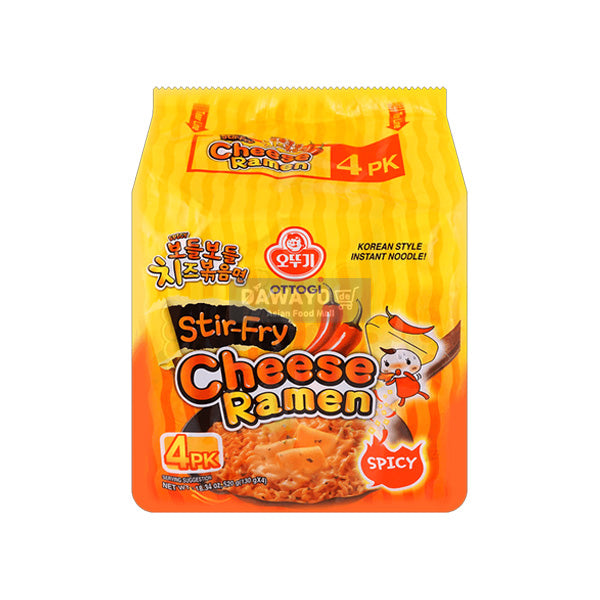 오뚜기 보들보들 치즈볶음면 매운맛 520g(130g*4) 멀티
