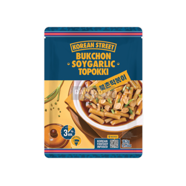 Korean Street Sojasauce Knoblauchgeschmack Bukchon Tteokbokki 163g