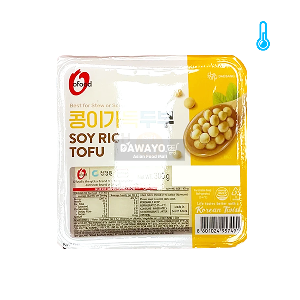 Jongga Kongi Gadeuk Tofu (für Eintöpfe) 300 g