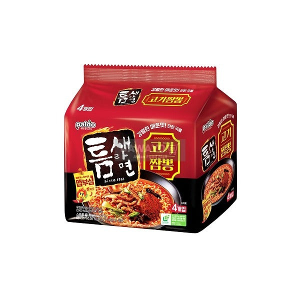 [내수용] 팔도 틈새라면 고기짬뽕 멀티 480g (120g*4)