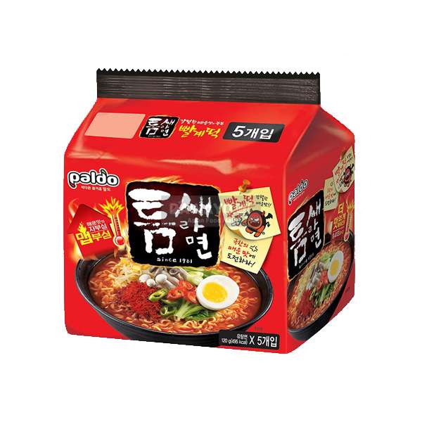 Paldo Teumsae Ramen Ppalkyettok Multipack 600g (120g*5)