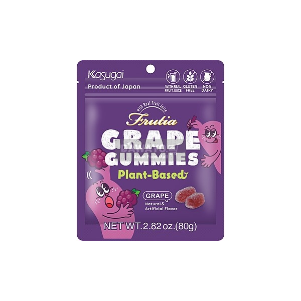 Kasugai Grape Gummy 80g (PFLANZLICH)