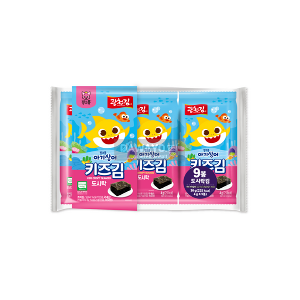 [Domestic] Gwangcheon Pinkfong Kids Lunch Box Seaweed 36g (4g*9 packs)