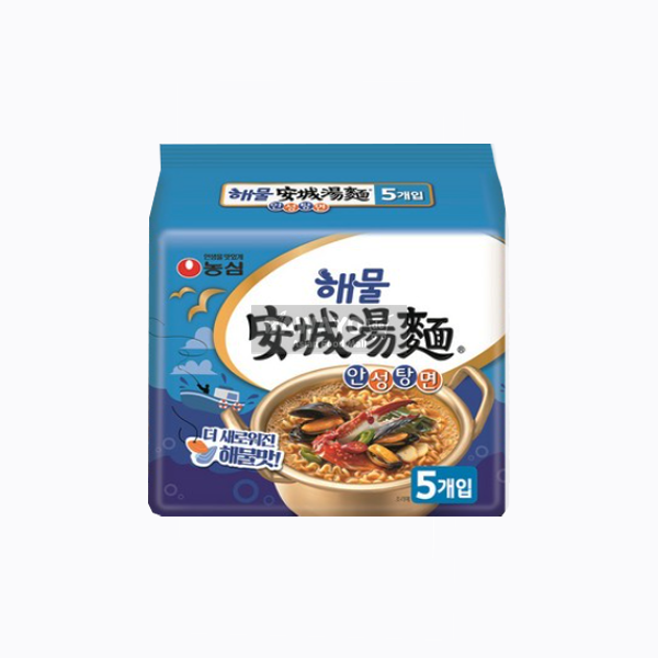 [Inlandsprodukt] Nongshim Meeresfrüchte Ansungtangmyun Multipack 625g (125g*5)