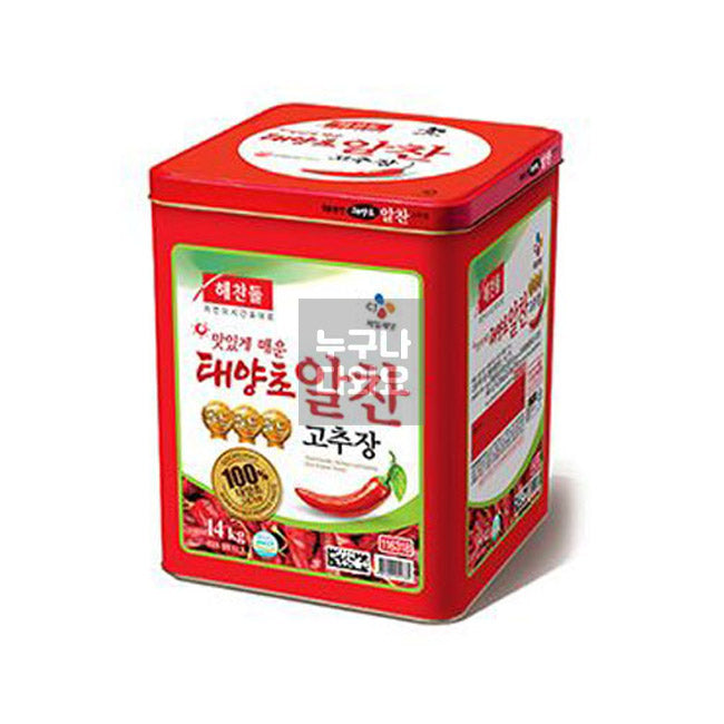 해찬들 태양초 알찬 고추장 14kg