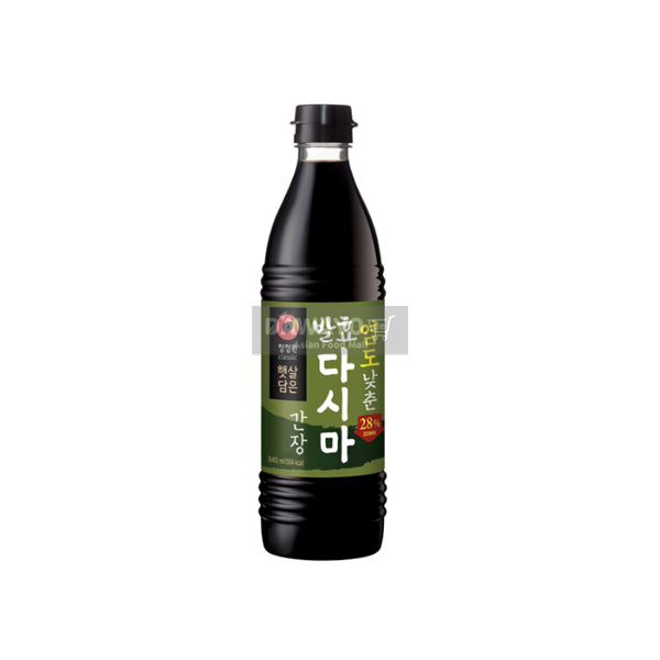 [내수용] 청정원 햇살담은 염도낮춘 발효 다시마간장 840ml