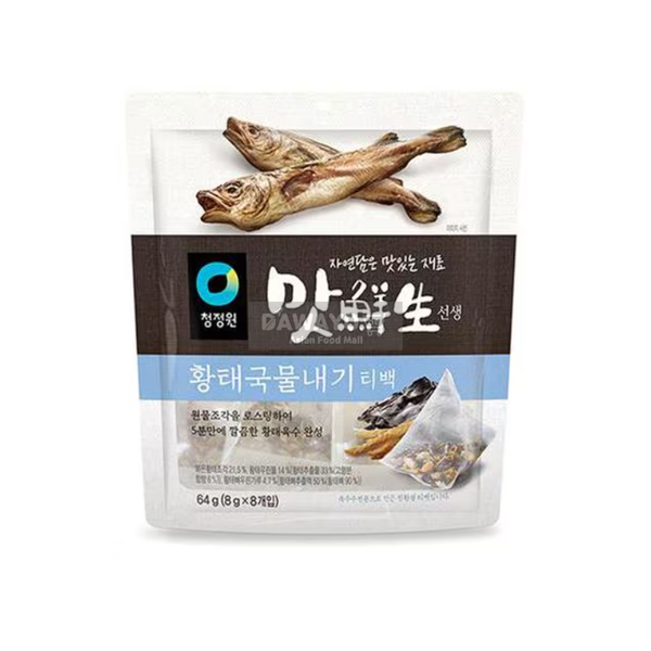 [내수용] 청정원 맛선생 황태만능육수 티백 64g (8g*8)