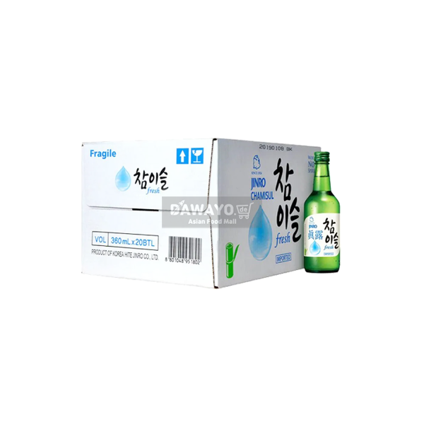 진로 참이슬 후레쉬 소주 350ml 20개입 1박스