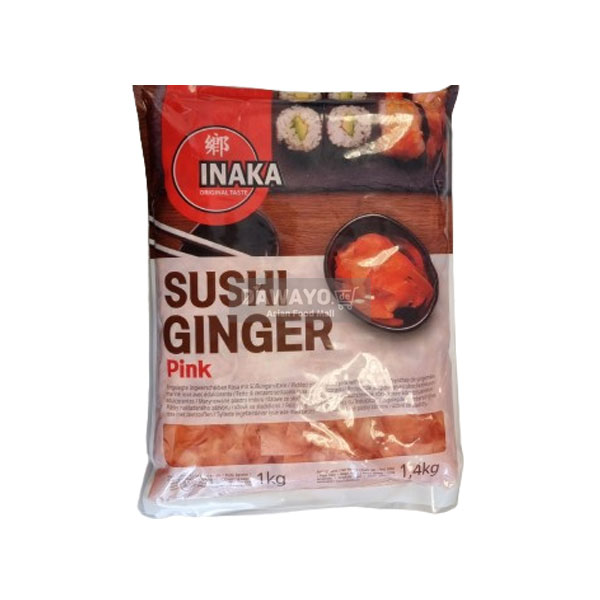 Inaka Sushi eingelegter Ingwer, rosa, Großpackung, 1 kg