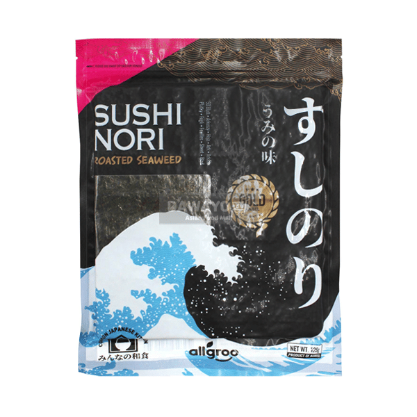 Alguru Sushi Nori Volle Größe Gold 125g (50 Blatt)
