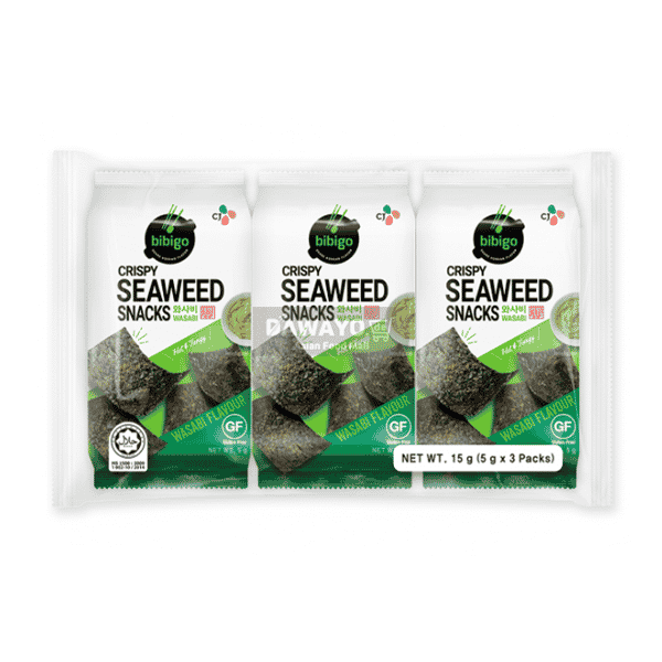 비비고 바삭바삭 김스낵 와사비맛 15g(5g*3)