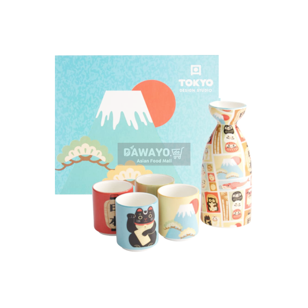 TOKYO DESIGN STUDIO Kawaii Sake Set 5-teilig Geschenkpackung