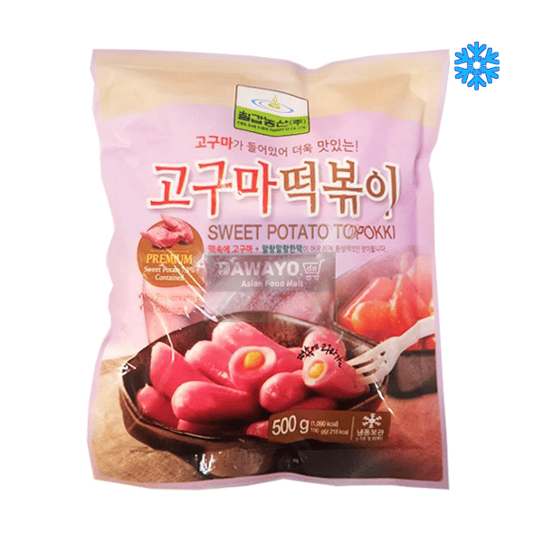 Chilgap Süßkartoffel Tteokbokki-Reiskuchen 500g