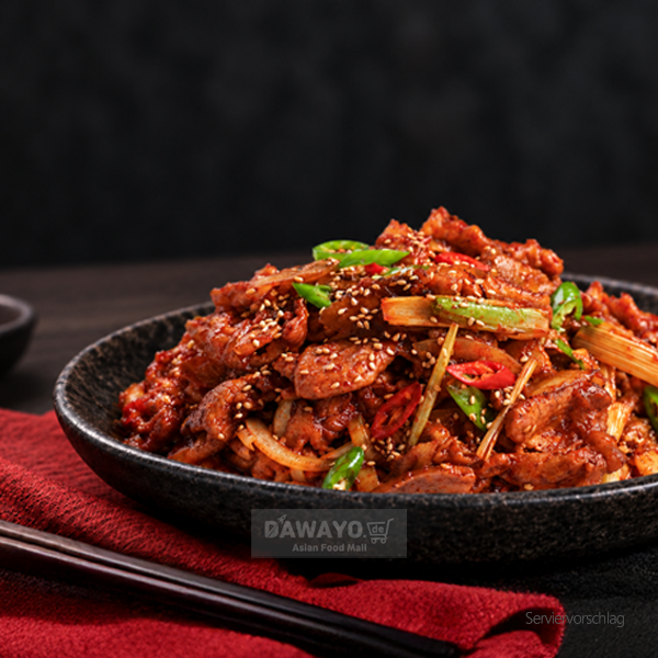 #3 多乐猪肉辣椒酱烤肉 (500g) + 蔬菜
