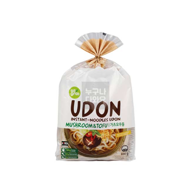 올그루 버섯 두부 가츠오 우동 690g(230g*3)