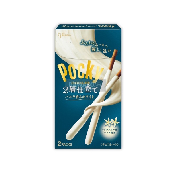 Glico Premium White Double Coating Vanilla & Milk Flavor 52.5g