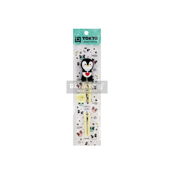 Japanese-Style penguin Character Training Chopsticks (18cm)