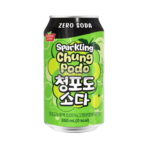 유담 청포도 소다 제로 350ml (Pfand)