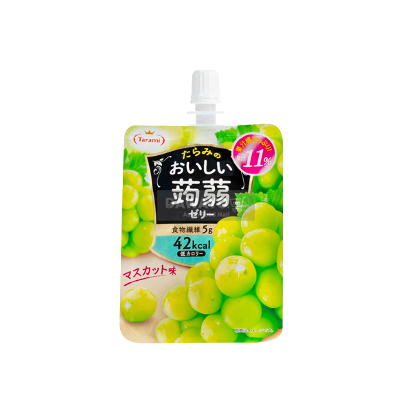 TARAMI Oishii Konjac Jelly Shine Muscat Flavor, 150g