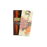 5er-Geschenkset japanischer Essstäbchen (zufällige Motive)