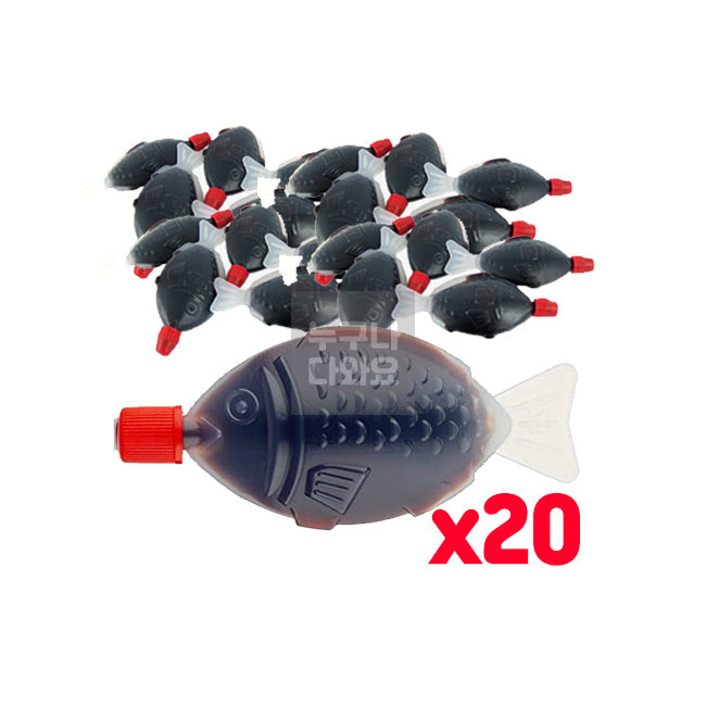 INAKA Sojasauce für Sushi, Fischform, 8 ml * 20