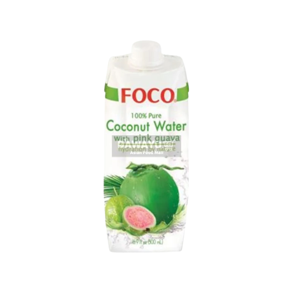 FOCO Kokoswasser mit Guaven-Geschmack 500 ml