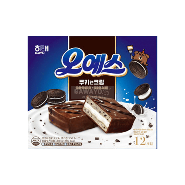 Haitai Oh Yes Cookies & Cream 360g (30g*12)