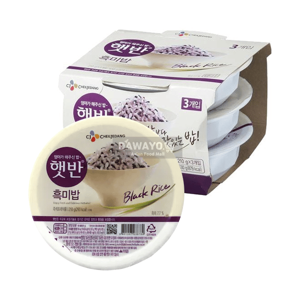 CJ Hetbahn Schwarzer Reis 3er-Pack 630g (210g*3)