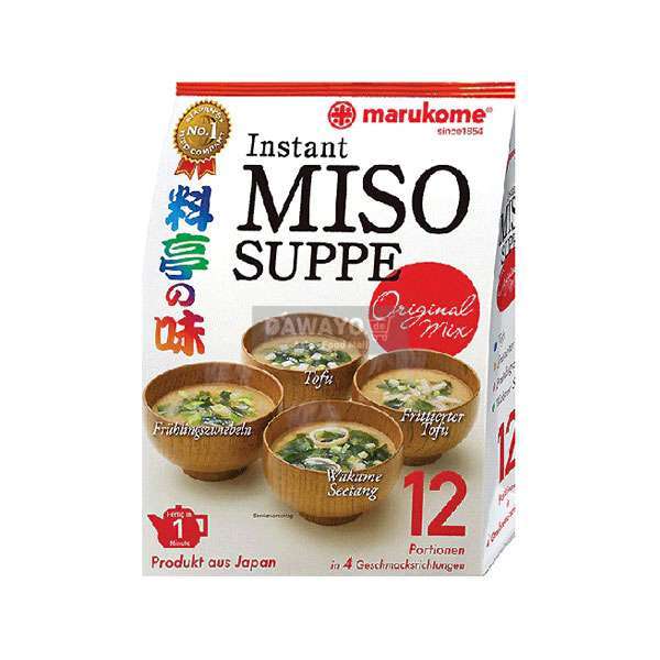 마루코메 즉석 된장국 오리지널 - 김, 미역, 두부 믹스 12 개입 224,55g