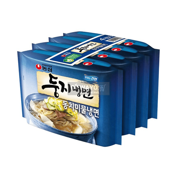 [내수용] 농심 둥지냉면 물냉면 멀티 644g(161g*4)