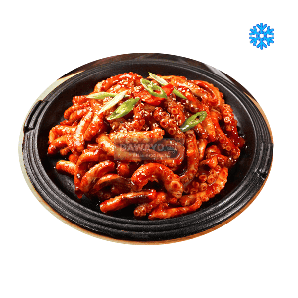 #13 Dak Wa Yo Oktopus mit scharfer Sauce (400g) + Gemüse