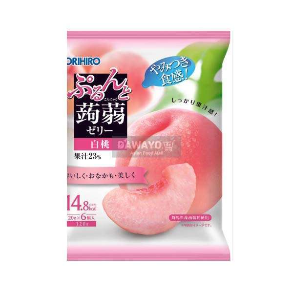 오리히로 건강에 좋은 곤약 젤리 복숭아맛 120g