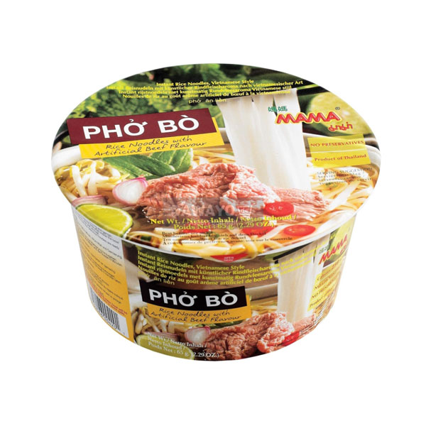 마마 쌀국수 컵라면 쇠고기맛 포보 65g