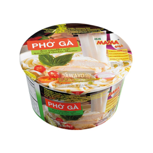 Mama Chicken Flavor Rice Noodle Cup, 65g