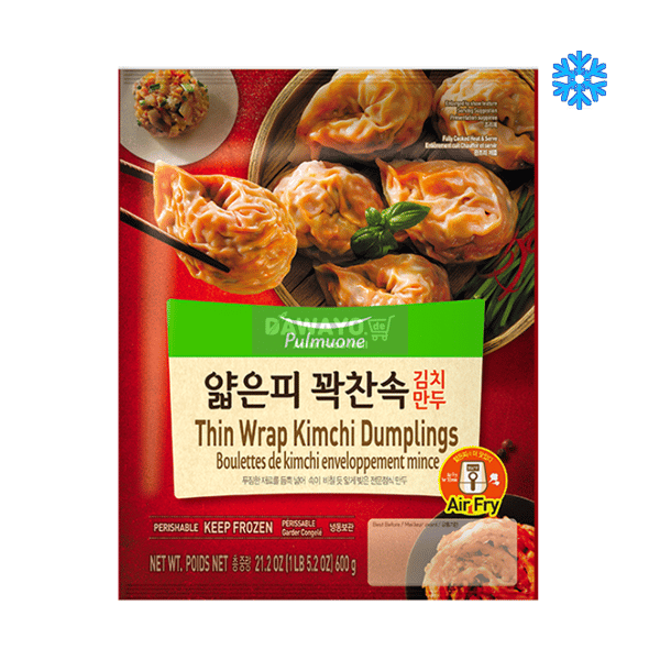 Pulmuone dünner Teig, voll gefüllt Kimchi-Mandu 600g
