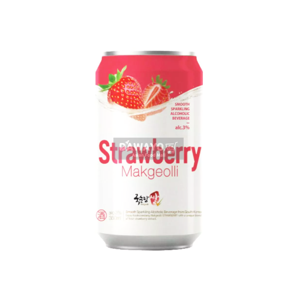 Kooksoondang Strawberry Makgeolli Can 350ml (+deposit)