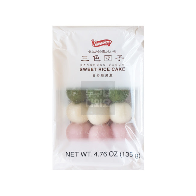 시라키쿠 부드럽고 달콤한 3가지맛 삼색떡 (당고) 135g