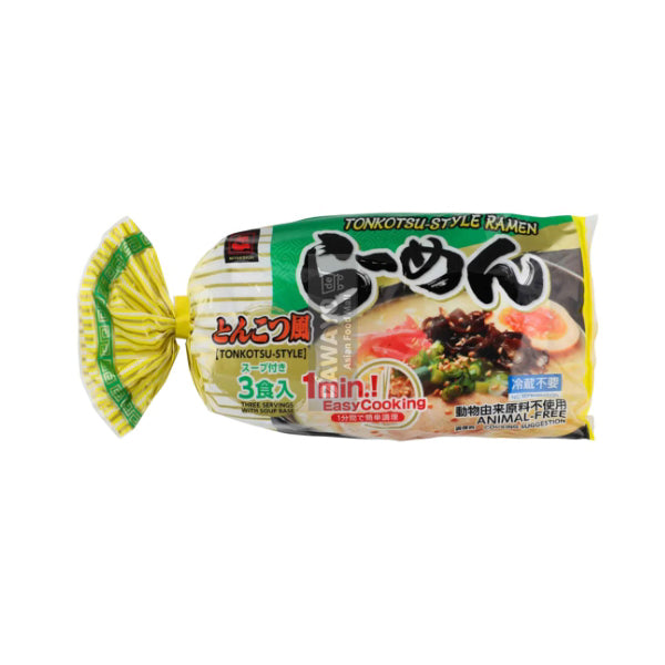Japanische Traditions-Ramen in 1 Minute – Miyakoichi reichhaltige und kräftige Tonkotsu Ramen 618g (für 3 Personen)