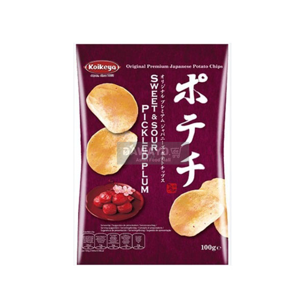 Koikeya Traditional Potato Chips Sour Plum Flavor 100g