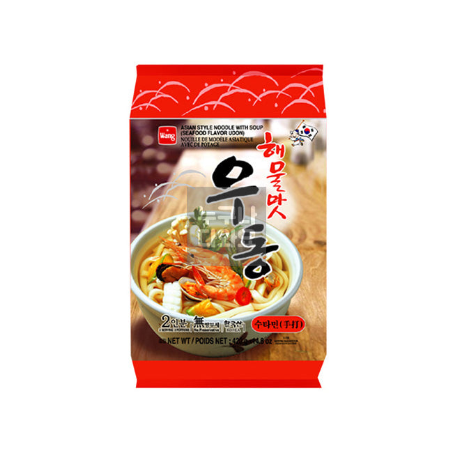 Wang Seafood Udon Handgemachte Nudeln 424g (2 Portionen)