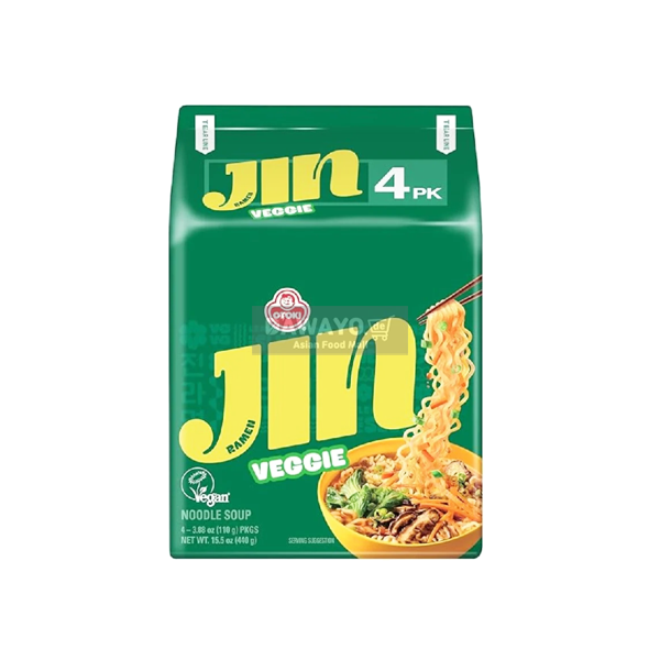 오뚜기 VEGAN 진라면 멀티 440g(110g*4) (비건을 위한 식물성 라면)