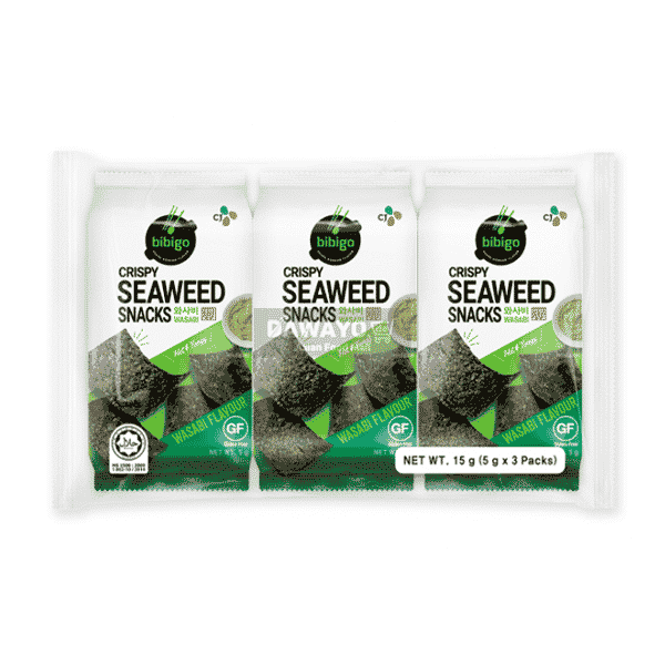 비비고 바삭바삭 김스낵 와사비맛 15g(5g*3)