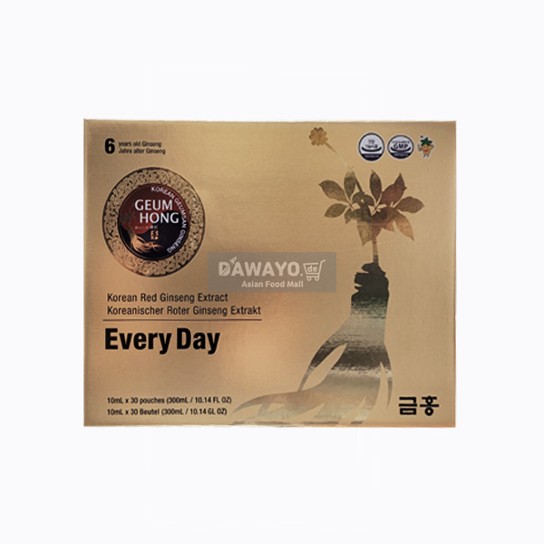 KUMHONG Roter Ginseng-Konzentrat Everyday 300ml (10ml*30 Flaschen)