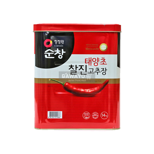 Chungjungwon Sunchang Taeyangcho Klebrige rote Pfefferpaste 14 kg