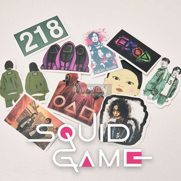 Squid Game Sticker Pack! (50 Aufkleber) - Carrier Notebook Dekoration