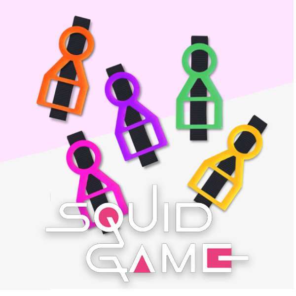 오징어게임 무궁화게임 머리핀 1개 (색상랜덤발송)