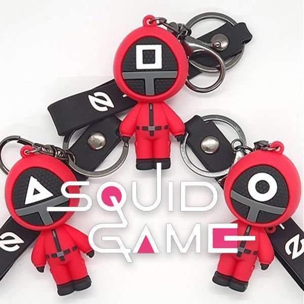 Squid Game Keyring A (zufälliger Versand von Kreis, Dreieck oder Quadrat)