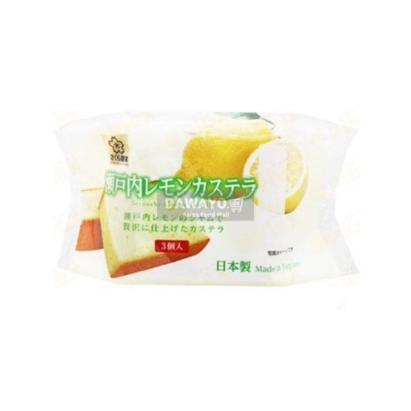 사쿠라제과 프리미엄 세토치 상큼한 레몬 카스테라 3개입 105g